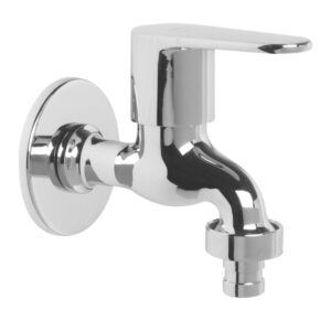 Washing Machine Bib Cock with Wall Flange - Amara