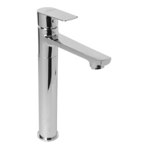 Basin Mixer Single Lever 8" FOAM FLOW with 600mm Long Braided Hoses - Vogue