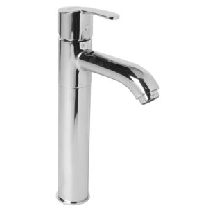 Basin Mixer Single Lever 8" FOAM FLOW with 600mm Long Braided Hoses - Project