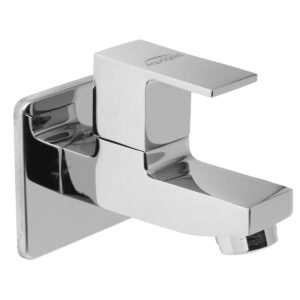 Short Bib Cock FOAM FLOW with Wall Flange - Syra