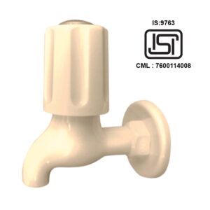 Short Bib Cock with Wall Flange - Standard