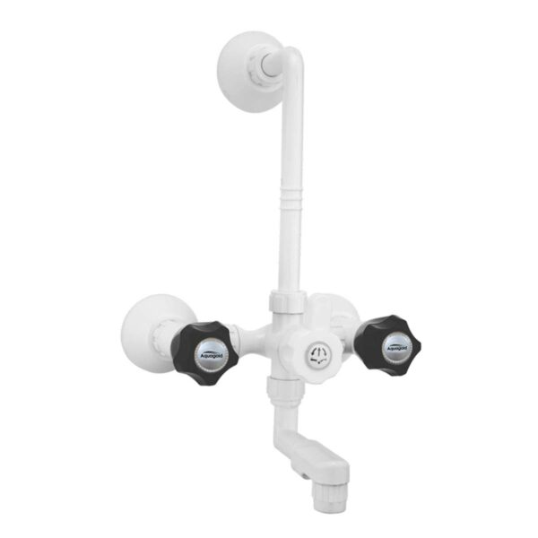 Wall Mixer 2-in-1 with Bend FOAM FLOW - Crystal