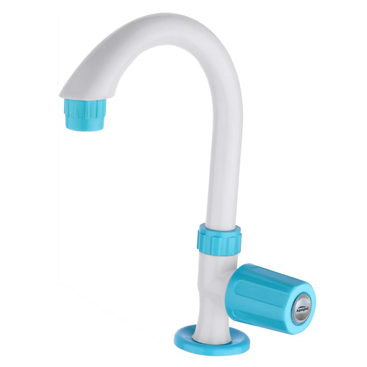 Swan Neck Pillar Cock FOAM FLOW with Base Flange - Standard