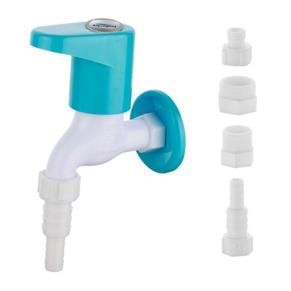 Nozzle Short Bib Cock 4 Adjustments with Wall Flange - Smart