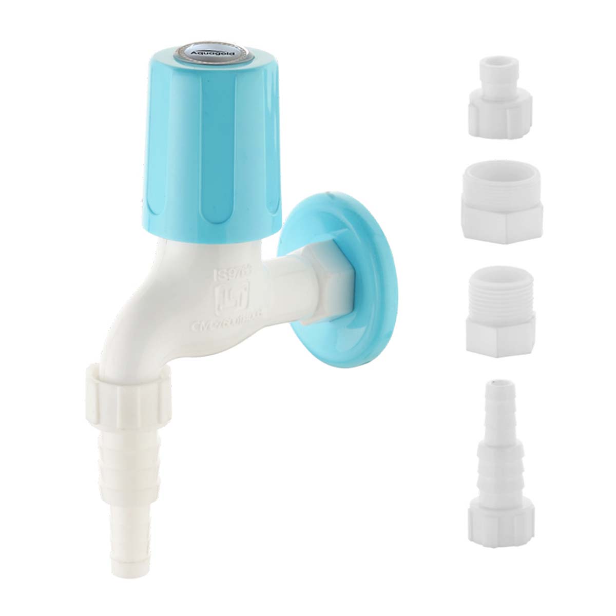 Nozzle Short Bib Cock 4 Adjustments with Wall Flange - Standard