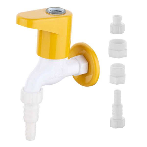 Nozzle Short Bib Cock 4 Adjustments with Wall Flange - Smart