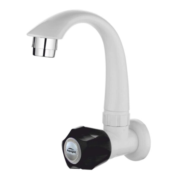 Sink Tap with Wall Flange - Crystal