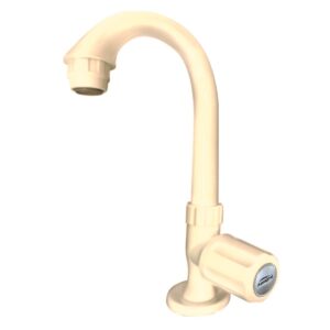Swan Neck Pillar Cock FOAM FLOW with Base Flange - Standard