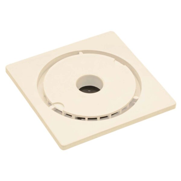Floor Trap Hole 6x6 White & Ivory - Bathroom Accessories