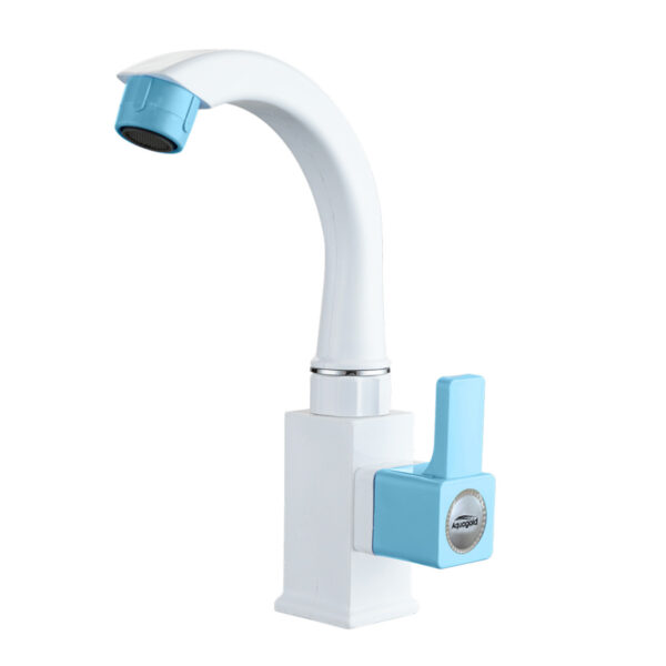 Swan Neck Pillar Cock FOAM FLOW with Base Flange - Ludo